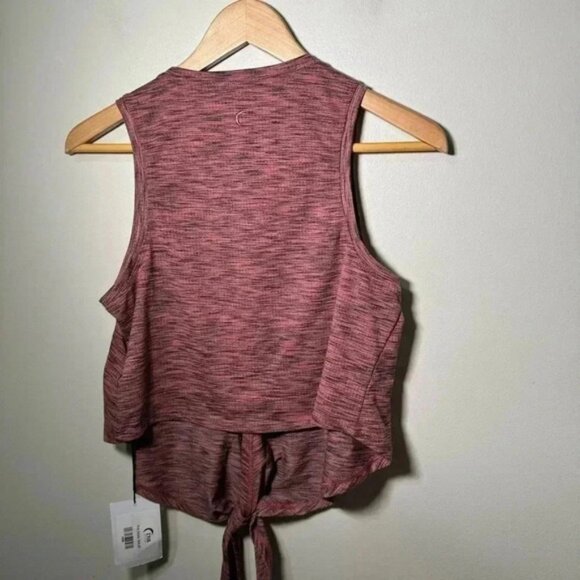 NWT ZYIA HEATHERED CHERRY TANK TOP S - Picture 4 of 4